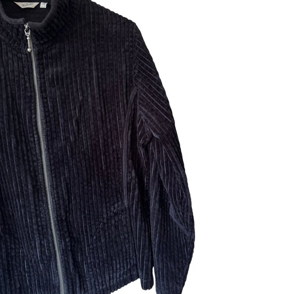 Woolrich Kinsdale Size Med Lightweight Black Wide Corduroy Ribbed Cotton Jacket - Picture 6 of 16